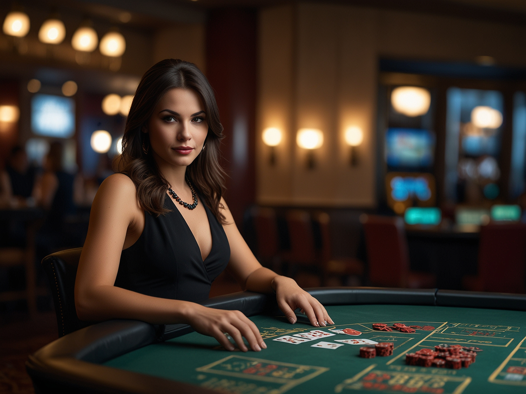 Live dealer game in action