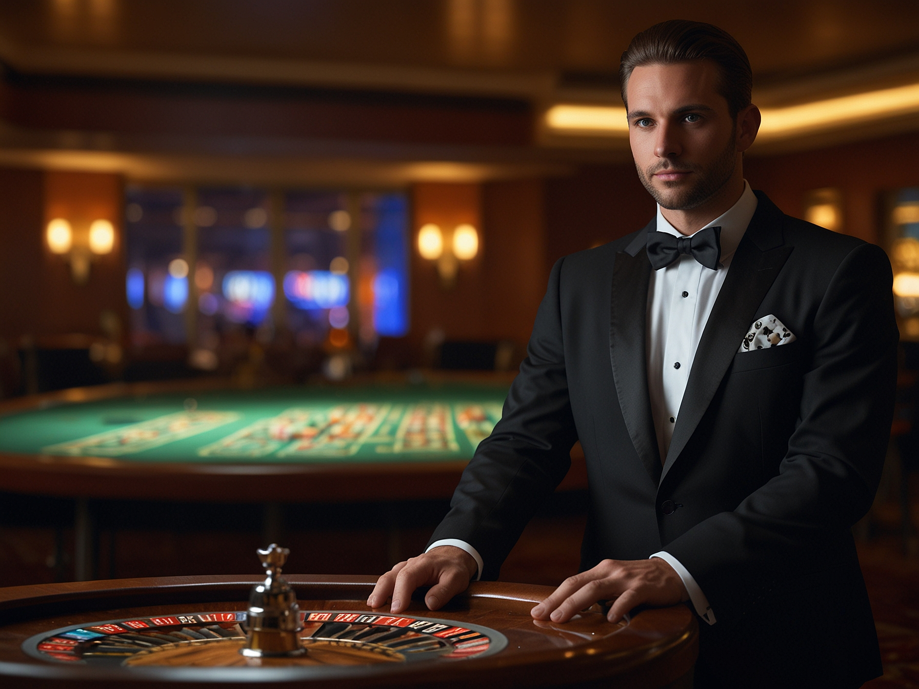 Bitsler Casino main banner with roulette and chips