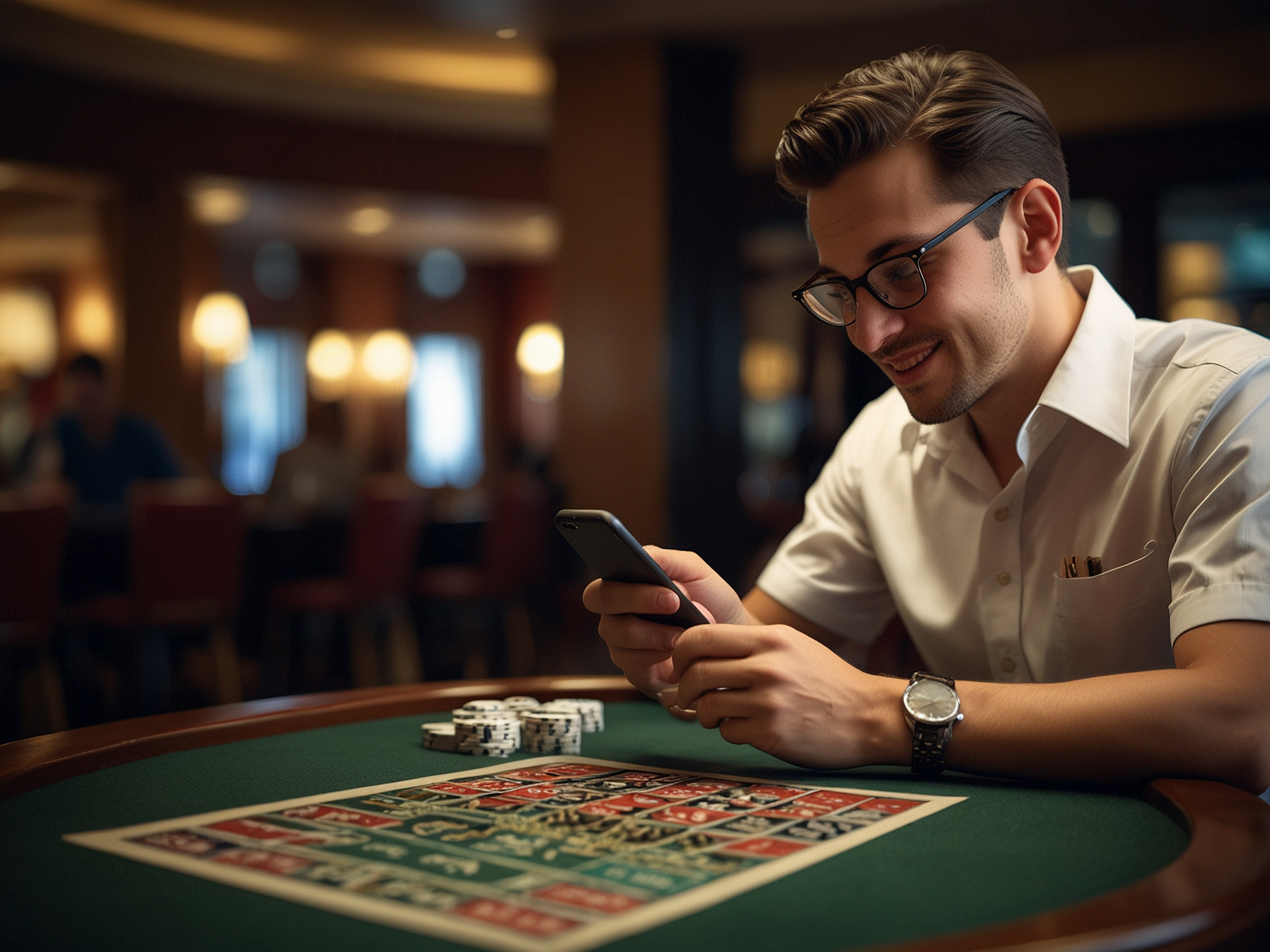 Registration welcome image with form on phone